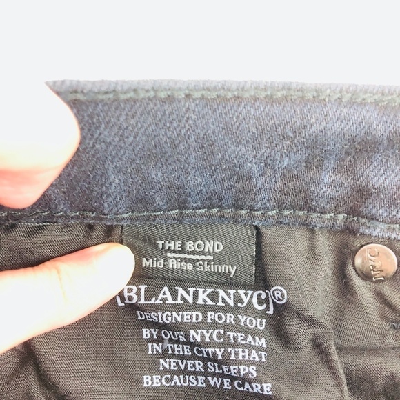NWT Blank NYC The Bond Mid Rise Skinny Jean 25 - Picture 9 of 14